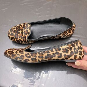 Cole Haan Leopard Print Calf Hair 7B loafers flats